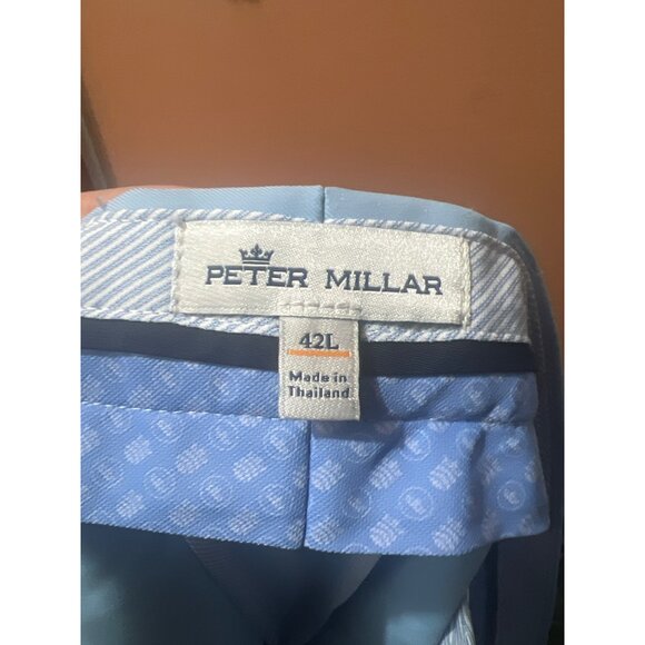 Peter Millar Mens Blue Polyester Dress Shorts 42L Made In Thailand - Picture 3 of 5